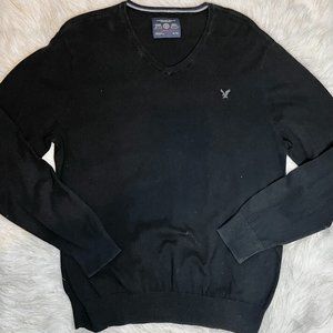 AE Black V Neck Sweater